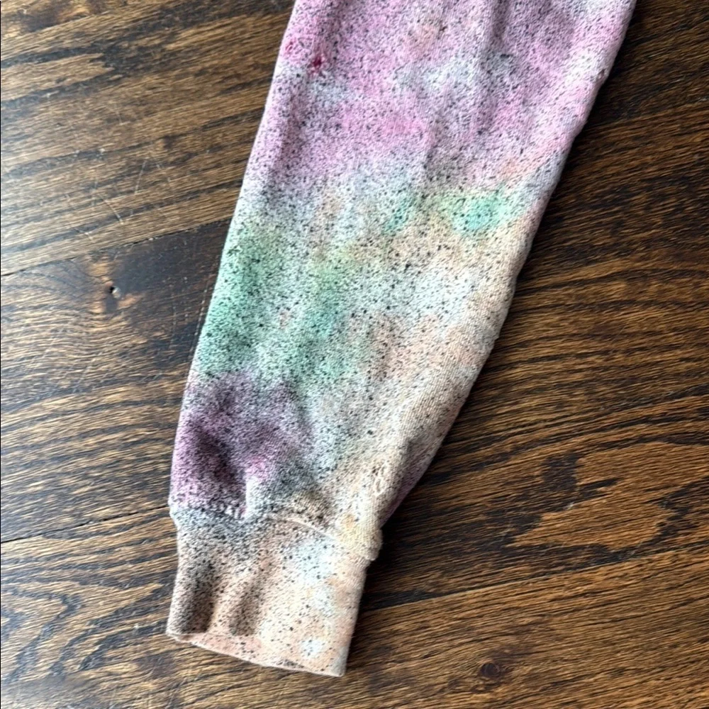 Michael Lauren Pastel Tie-Dye zip up Hoodie in size XS